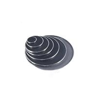 Protective Decorative Ring Car Audio 5 Inch Multi-size Speaker Grille DIY Dust Cover(Electroplated silver circle+black net)