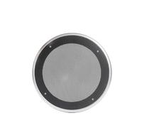 Protective Decorative Ring For Car Subwoofers Ceiling Speakers Plastic Mesh Covers DIY Dust Cover(Silver circle+black net 6.5 inches)
