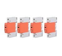 Protective Device 1P DIN Rail Mounting, 420V, 4 Pcs - Visible Indicator Window, Flame Retardant Material, Ideal for Home Electrical Protection (Imax：40kA)