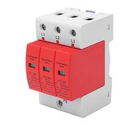 Protective Device 3P Industrial Grade Heavy Duty Voltage Protection Arrester Protector 385V AC 30 65KA for Home Office Commercial Electrical Safety Flame Retardant PC Material