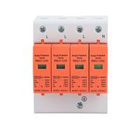 Protective Device, 4P DIN Rail Mount, AC 420V, Modular Design - Flame Retardant PC Shell, Indicator Lights, Easy Wiring for Home Use (Imax：40kA)