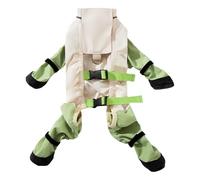 Protective Dog Boots - Waterproof Leggings with Glow | Anti-Slip Adjustable Dog Footwear, Raincoat Walking Accessories for Snow, Hardwood Floors, Hiking, Winter, Outdoor Use and Pet Safety Gear