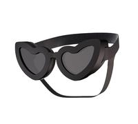 Protective Dog Eyewears with Heart Shape Frame AntiScratch Easy to Clean Lens for Outdoor Adventures Dog Goggles Heart Shape Pet Sunglasses Anti Wind