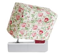 Protective Dust Tote, Sewing Machine Cover for Portable Travel with Vintage Floral Pattern, Sewing Machine Storage Bag with Handle and Pocket for Professional Craft Lover Laundry Room DIY Fabric Tool
