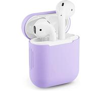 Protective Earbud Case for Apple Airpods 1 & 2 Silicone Airpod Case (Light Purple)