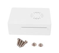 Protective Enclosure Case for Raspberry Pi 3 Modelo B +, Flame Retardant ABS, Burr Free Design - Durable Protection, Heat Dissipation Vents, Ideal for Electronics Projects (White)