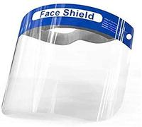 Protective Face Shield to Prevent Sprays and Direct Droplets in the Air, Saliva splash, and Oil splash with Elastic Band and Soft Sponge headband for a comfortable wear (5 Pack)