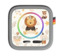 Protective Film Compatible with Toniebox 2 by Nordroom® "Luamm" with Lion, Animals, Elephant, Sticker Perfect Fit and Self-Adhesive on High-Quality Scratch-Resistant Vinyl, Protective Cover Music Box