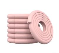 Protective foam sponge mats with anti collision cushioning strips for stair steps, bunk bed ladders, and furniture edges providing safety and comfort (pink)