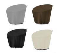 Protective For Outdoor Chair Cover for Papasan, Saucer, Egg, and Round Patio Chairs, Heavy Duty Waterproof Material with Secure Drawstring Closure (Black 120 * 46 * 89cm)