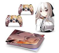 Protective For PS5 Skin Disc Edition Anime Console And Controller Vinyl Cover Skins Wraps For PS5 Disc Version 22464 Bubble-Free Residue-Free