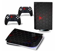 Protective For PS5 Skin Disc Edition & Digital Edition Console And Controller Vinyl Cover Skins Wraps Scratch Resistant, Compatible 272676 Bubble-Free Residue-Free(Disc Version)