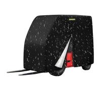 Protective Fork Lift Cover | with Zipper Door and Reflective Strip - All Weather Fork Truck Cover | for Building Warehouse Storage Facility Loading Dock Distribution Center