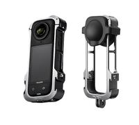 Protective Frame Cage for Insta360 X4 Action Camera Protective Housing Case Frame Cage for Insta 360 X4 Camera Aluminum Alloy Rabbit Cage with Lens Cap Cover