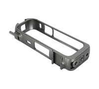 Protective Frame Case, Dual Cold Shoe Ports Vlog Cage with 1/4in Thread Hole for X4, Aluminum Alloy, Fit for Applicable Scope