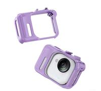 Protective Frame for Insta360 GO For Ultra, Shockproof Expandable Cage with Cold Shoe Mount, Snap-On Quick Release Housing, Precise Fit Screen, Rugged Armor(Purple)