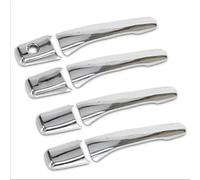 Protective Frame for Mitsubishi for Lancer for Mirage for Evolution 2002-2007 Car Door Handle Cover Styling Film Stickers Trim Decorative Strip(Silver 1 Keyhole)