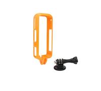 Protective Frame Mount For Insta360 X4 AIR,Horizontal/Vertical Shooting Protective housing Cover Case Adapter Mounting Bracket For Insta360 X4 AIR (orange vertical border)