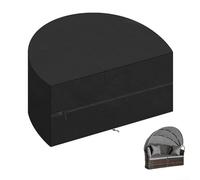 Protective Garden Lounger Island Cover with Heavy Duty Waterproof Material and Windproof Reinforcement to Guard Against Harsh Weather (190*90*50cm )