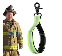 Protective Gear Glove Holder - Reflective Strap Clip, Nylon Adjustable Fastener, Reinforced Utility Buckle, Compact Gear Retention Loop | With Firefighter Rescue Operations Tool Belt and Out