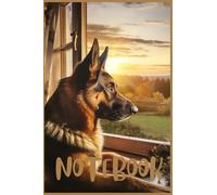 Protective German Shepherd Notebook: 6'x9' 120 lined pages notebook