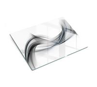 Protective Glass Noodle Board & Hob Cover 40x30 cm Abstract Lines