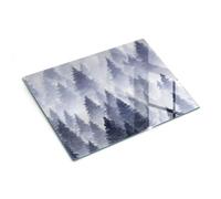 Protective Glass Noodle Board & Hob Cover 40x30 cm Misty Forest