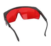 Protective Glasses for All Direction, Lightweight Anti Safety Glasses for Blue-Violet Diodes, Durable PC Material, Green/Red Options (Red)