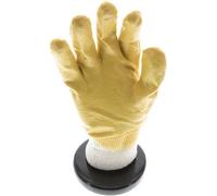 Protective Gloves Knitted Nitril Coating Oil-Resistant Size 7 [10 Pieces]