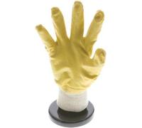 Protective Gloves Knitted Nitril Coating Oil-Resistant Size 9 [10 Pieces]