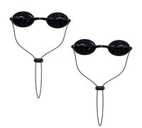 Protective Goggles for Red Light Therapy Pack of 2, Safety Glasses for Tanning Use, Eye Protection for Light Therapy without Blocking Light, Safe Transparent See-Through Material, Storage Box Included