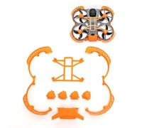 Protective Guard Set for DJI Avata 360, 3D Printed PL Bumper Ring with Landing Gear Flight Tail, Anti-Scratch Anti-Collision Impact Drone Protector Bumper For Avata 360 (full orange set)