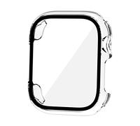 Protective Hard-Case Cover For Watch 8 7 6 5 4-SE Scratch-resist Shock Frame Coverage For Smart Watch One-piece Bumper F Screen Protector Tempered-glass For Smart Watch Camera Lens Privacy Full Case