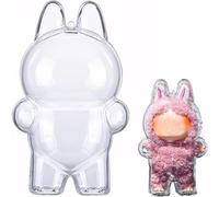 Protective Hard Case for Labubu 1.Generation, Transparent PVC Case Modern and Durable, Easy Installation, Protect Your Labubu Doll