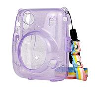 Protective Hard Case Protector Cover Anti-dust Strap for Instax Mini 11 Polaroid Camera (Purple)