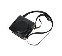 Protective Hard Shell Case for Instax for mini 99 Protective(Black) | PU leather exterior, shock-absorbing interior, scratch resistant, sleek retro design, black white coffee brown
