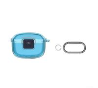Protective Hard Shell for JBL Tune Buds 2 - Drop Proof for tpu Housing with Carabiner Clip for Daily Use(Blue)