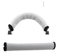 Protective Headband Cover for Audio Technica MSR7 M50X M40X - Stretchable Neoprene Headstrap Pad Flawless Fit Grey 24cm(White)