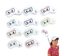 Protective Headcovers - Soft PU Leather, Secure Magnetic Seal, Stylish Embroidery | Club Set, Premium Accessory, Functional Guard | Driver Hybrid Woods, Game Practice, Tournament