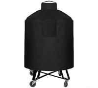 Protective Heavy Duty Grill Cover Compatible With Extra Large 24 26 Inch Grills With Adjustable Cord And Buckle Straps Featuring Breathable Air Vent Design(600D)