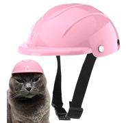 Protective Helmet for Dogs - Waterproof Motorcycle Canine Helmet - Adjustable Head Protection Medium Breed Small Cat Hiking Camping Travel Outdoor Scooter