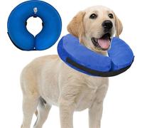 Protective Inflatable Dog Cat Collar Soft Pet Recovery Collar Elizabethan Collar For Small Large Dogs Not Block Vision E-Collar(L(Neck 38-50cm))