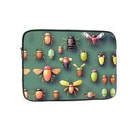 Protective Insect Atlas Laptop Case 13 inch with Polyester Foam Filling Layer for Business Travel, Office