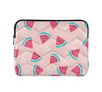 Protective Laptop Sleeve Pink Cartoon Watermelon Slices Cute Laptop Cases for Apple Universal Business Travel Computer Cover for Mac Air 13 Inch Case Medium