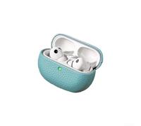 Protective Leather Case for Huawei FreeBuds Pro 5 Anti-Drop Bumper Full Body Coverage Earphone Pouch Travel Accessory(green)