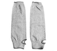 Protective Level 5 HPPE anti cut gaiters suitable for gardening, rock climbing, and mountaineering with construction and ergonomic design for extended wear (H)