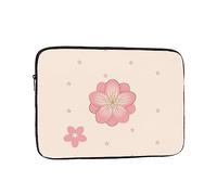 Protective Little Pink Cherry Blossoms Laptop Case 10 inch with Polyester Foam Filling Layer for Business Travel, Office
