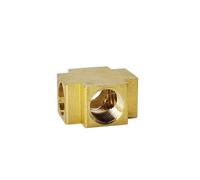 Protective mats, 1PC 3 Ways 4 Brass Pipe Fitting 1/8" 1/4" 3/8" 1/2" BSP Female(4 Ways,1/4")