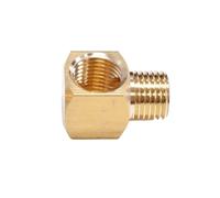 Protective mats, 1PC M6 M8 M10 1/8" BSP Female to Male Thread Brass Elbow Tube Pipe(M10x1mmf m6x0.75mmm)