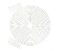 Protective Mesh for Flower Pots 4PC Soil Cover for Improved Plant Health (White)